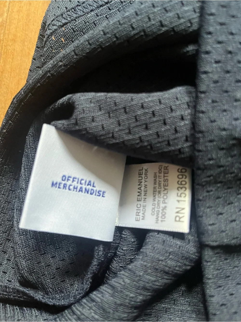 Eric Emanuel navy black with triple Eric emaunel logo Large